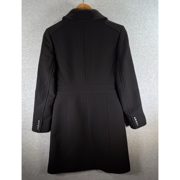 J.Crew Double Cloth Lady Day Coat Women's 4 Black Wool Thinsulate Long Sleeve - Picture 3 of 11